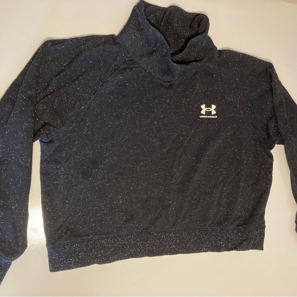 Under Armour Charcoal/black Speckled Sweatshirt women’s size XL